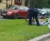 SCENE INCREDIBILE in centrul Timisoarei! Un sofer a fost incatusat de politisti - VIDEO