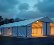 Cum previi condensul și umiditatea în interiorul cortului industrial?