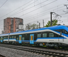 Producătorul chinez CRRC a adus primul său tren electric în România
