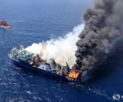 La un pas de o noua catastrofa maritima! Un feribot a luat foc in largul Spaniei
