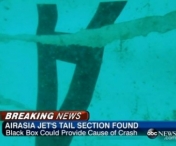 Una dintre cele doua cutii negre ale avionului AirAsia a fost recuperata din mare