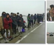 30 de migranti, capturati pe autostrada, dupa ce s-au ascuns in 3 tiruri