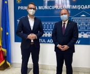 Ministrul de externe a venit la Timișoara să discute cu primarul Dominic Fritz
