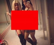 SELFIE de 1 Mai... Doua pitipoance s-au dezbracat in toaleta unui Mall si si-au facut un selfie incendiar
