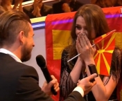 Solista trupei care reprezintă Romania la Eurovision, ceruta in casatorie la ceremonia de deschidere