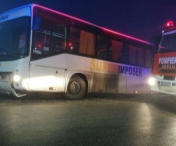 Autobuz cu 23 de copii, ajuns in sant, in apropiere de Timisoara