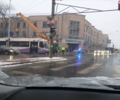 Un tramvai a deraiat la Gara de Nord din Timisoara