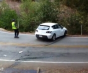 «Dorel» a redresat masina dar a scapat-o in prapastie - VIDEO