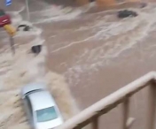 INUNDATII devastatoare la Salonic: Masini luate de ape si oameni in pericol, dupa furtuna I VIDEO