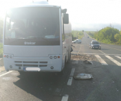 Accident grav la Constanta: Un tanar a murit si prietena sa e ranita, după ce au intrat cu masina intr-un autobuz