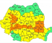 Ploi abundente in Romania. 17 judete au intrat sub avertizare de cod portocaliu: pericol extrem de inundatii
