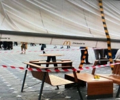 Incident pe terasa de la McDonald’s din centru, la Timisoara. Marchiza a lovit in cap un client. A ajuns ranit la spital