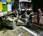 Accident cumplit pe Autostrada A1. Un camion a spulberat 3 mașini care staționau pe margine