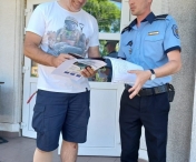 Polițiștii locali au înapoiat unui timișorean un portofel cu bani și acte găsit în zona Catedralei Mitropolitane