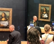 Celebrul tablou cu Monalisa a fost vandalizat. Ce a patit cel care a aruncat cu o prajitura in pictura lui DaVinci