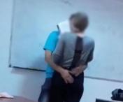 VIDEO - SCANDAL URIAS intr-un liceu din Sighetul Marmatiei! Un profesor a fost filmat sarutand o eleva de 15 ani. Cadrul didactic a demisionat