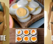 Cum se tine dieta cu oua fierte. Slabesti pana la 11 kg, in 2 saptamani, fara sa faci foamea