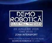 Spectacol cu roboti creati de liceeni, duminica, la Iulius Mall Timisoara