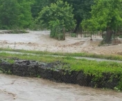 Dig de protectie la inundatii construit pe raul Crisul Alb, in localitatea Bucuresci, judetul Hunedoara