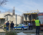 Accident de munca pe un santier din Timisoara. Un muncitor a fost ranit in timp ce turna beton