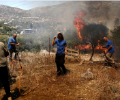  Incendiu de vegetaţie, în localitatea Koropi, lângă Atena