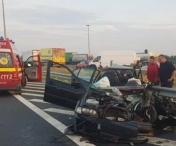 Accident foarte grav pe Autostrada Timisoara - Lugoj! Doi oameni au murit si doi copii sunt raniti grav