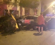 Cinci masini parcate pe Calea Grivitei din Capitala au fost distruse de un sofer baut 