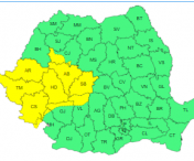 Cod galben de instabilitate atmosferică valabil până miercuri, 26 iunie
