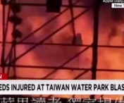 Sute de raniti in urma unui INCENDIU de amploare intr-un parc acvatic din Taiwan. VIDEO cu momentul exploziei