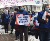 Încă un protest al angajaților din sănătate, la Timișoara