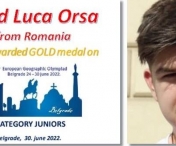 Aur la Olimpiada Europeana de Geografie pentru un elev din Timisoara