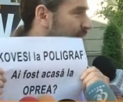 Protest SPONTAN in fata DNA: 'Kovesi la poligraf. Ai fost acasa la Oprea?'