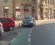 Cea mai noua pista de biciclete din Timisoara, transformata in... parcare