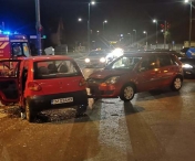 Doi soferi beti au facut accident, la Timisoara. Patru persoane au ajuns la spital