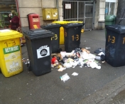 Amenzi maxime pentru doua persoane care au aruncat gunoi pe strada, duminica, la Timisoara