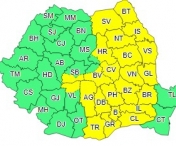 ALERTA METEO! Cod galben de ploi, pentru jumatate din Romania, de astazi, de la ora 20.00. HARTA celor peste 20 de judete vizate