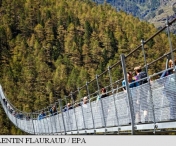 Cel mai lung pod pietonal suspendat din lume, inaugurat in Elvetia