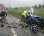 TRAGEDIE RUTIERA la Slatina Timis! 4 persoane decedate dupa ce masina in care se aflau a fost spulberata de TIR