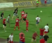 VIDEO INCREDIBIL! Jucatorii echipei FC Ashdod, alergati pe teren de fanii formatiei TSKA Sofia!