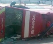 O autospeciala SMURD s-a rasturnat in centrul Timisoarei