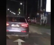 Filmare difuzata pe Facebook: Un tanar a scos o pusca de airsoft pe geamul unei masini, langa Timisoara. Amenda colosala primita
