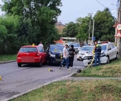 O soferita din Timisoara a intrat din plin in doua masini de politie