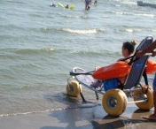 Premiera pentru litoralul romanesc: A fost inaugurata prima plaja dotata cu facilitati pentru persoanele cu dizabilitati