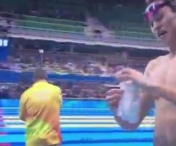 Cum s-a facut de ras un inotator dupa victoria la Jocurile Olimpice (VIDEO)