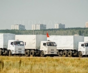 Convoiul umanitar rusesc a ajuns in regiunea Rostov, la frontiera cu Ucraina - FOTO