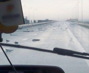 FOTO-VIDEO / Furtuna a facut prapad pe autostrada Timisoara - Lugoj