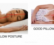 Care este pozitia corecta a capului pe perna in timpul somnului