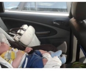 SOCANT! Bebelus de 4 luni lasat TIMP DE DOUA ORE singur intr-o masina, la 30 de grade Celsius. Parintii plecasera sa viziteze Salina Turda. Bebelusul avea simptome de hipertermie