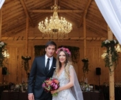 FOTO - Adela Popescu si Radu Valcan s-au casatorit. Primele imagini cu Adela mireasa