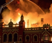 Incendiu puternic la casa parohiala a Palatului Episcopal greco-catolic din Oradea